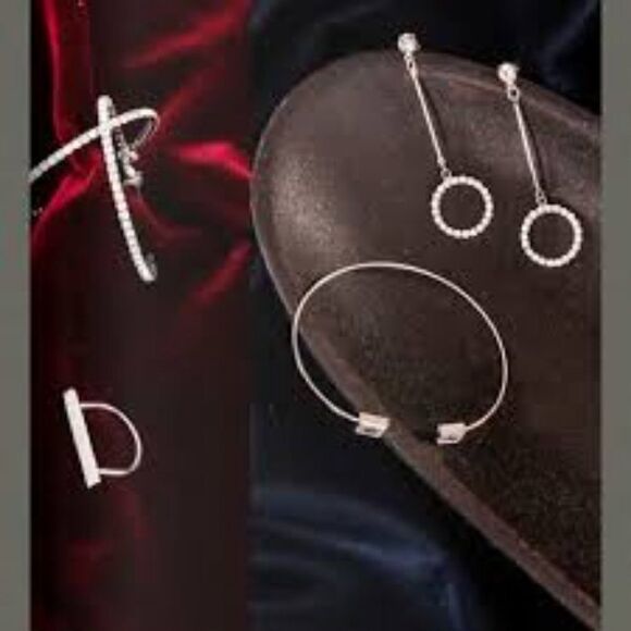 Sara Blaine/eSBe Circle Drop Earrings NWT - Picture 2 of 2